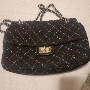 Karl Lagerfeld tweed purse